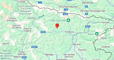 Terremoto di magnitudo 3.7 registrata a 3 km da Raveo, nessun danno a persone o cose