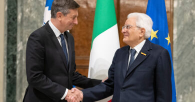 Sergio Mattarella e Borut Pahor a Gorizia per ricevere il Premio “Santi Ilario e Taziano”